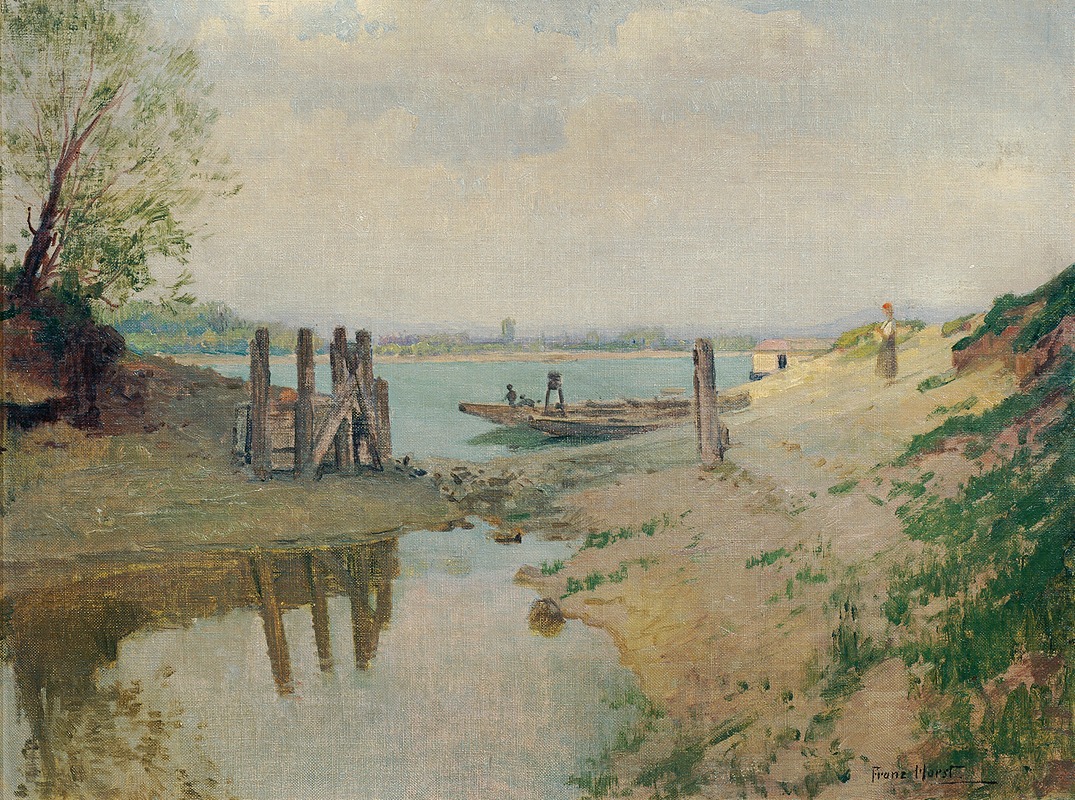 Franz Horst - An der Donau bei Greifenstein