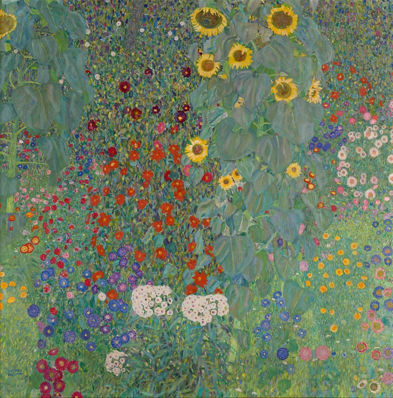 Gustav Klimt - Bauerngarten mit Sonnenblumen