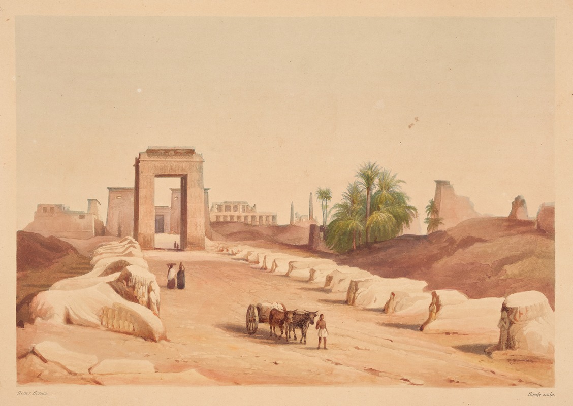 Hector Horeau - Avenue des Sphinx (Avenue of the Sphinxes)