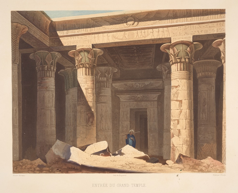 Hector Horeau - Entree du grand temple (The entrance of the great temple).