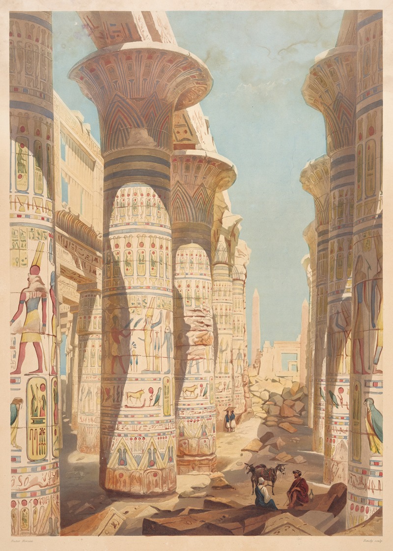 Hector Horeau - Salle hypostyle de Karnac (Pillared hall of Karnak)