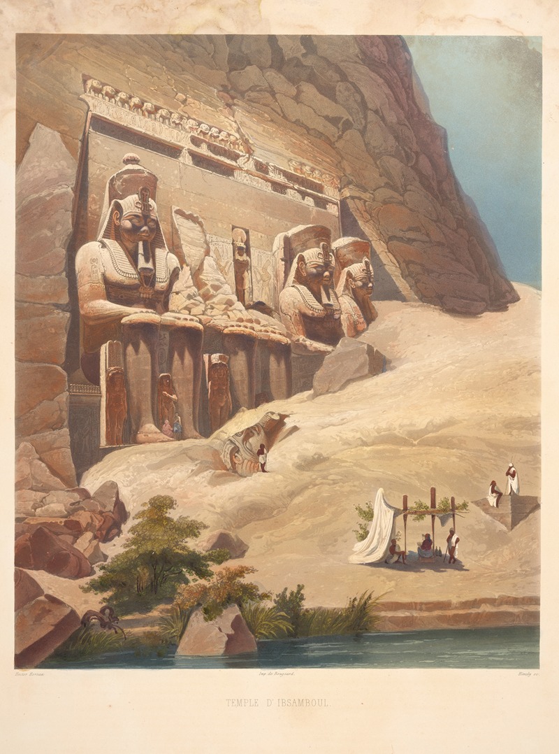 Hector Horeau - Temple D’Ibsamboul (Façade) (Temple Of Abu Simbel (Façade)).