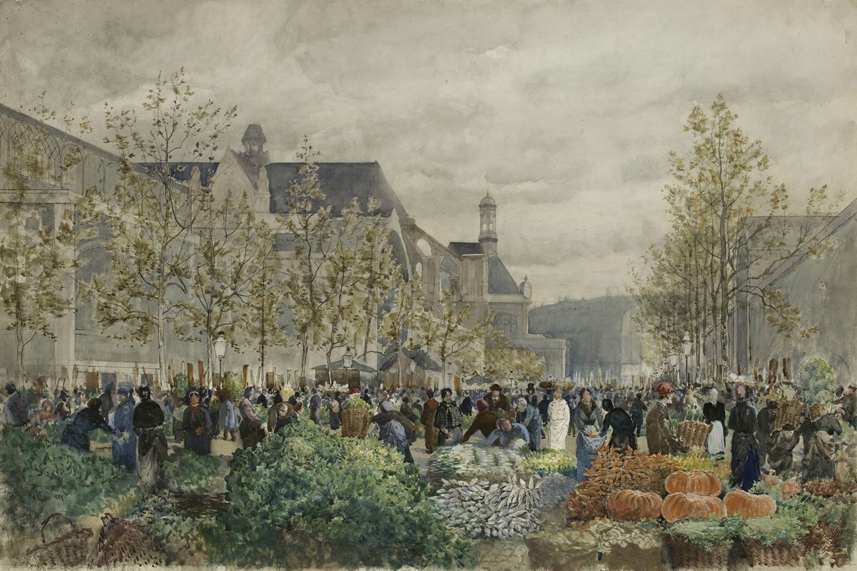 Henri Laurent Mouren - Les halles