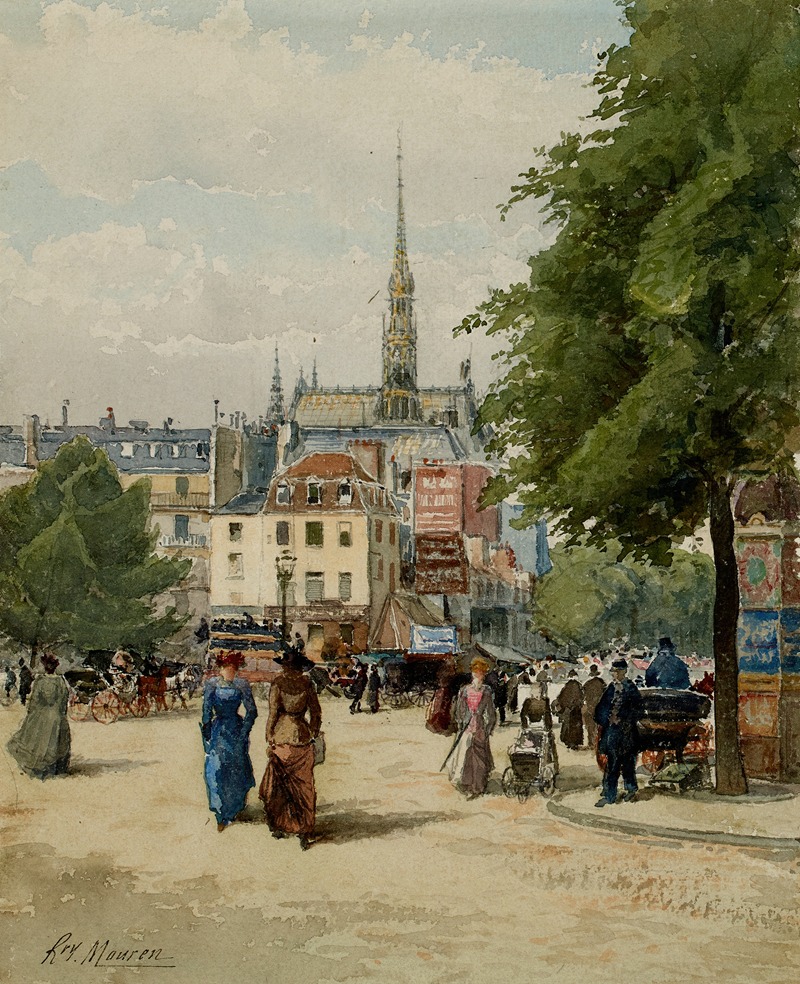 Henri Laurent Mouren - Place Saint-Michel