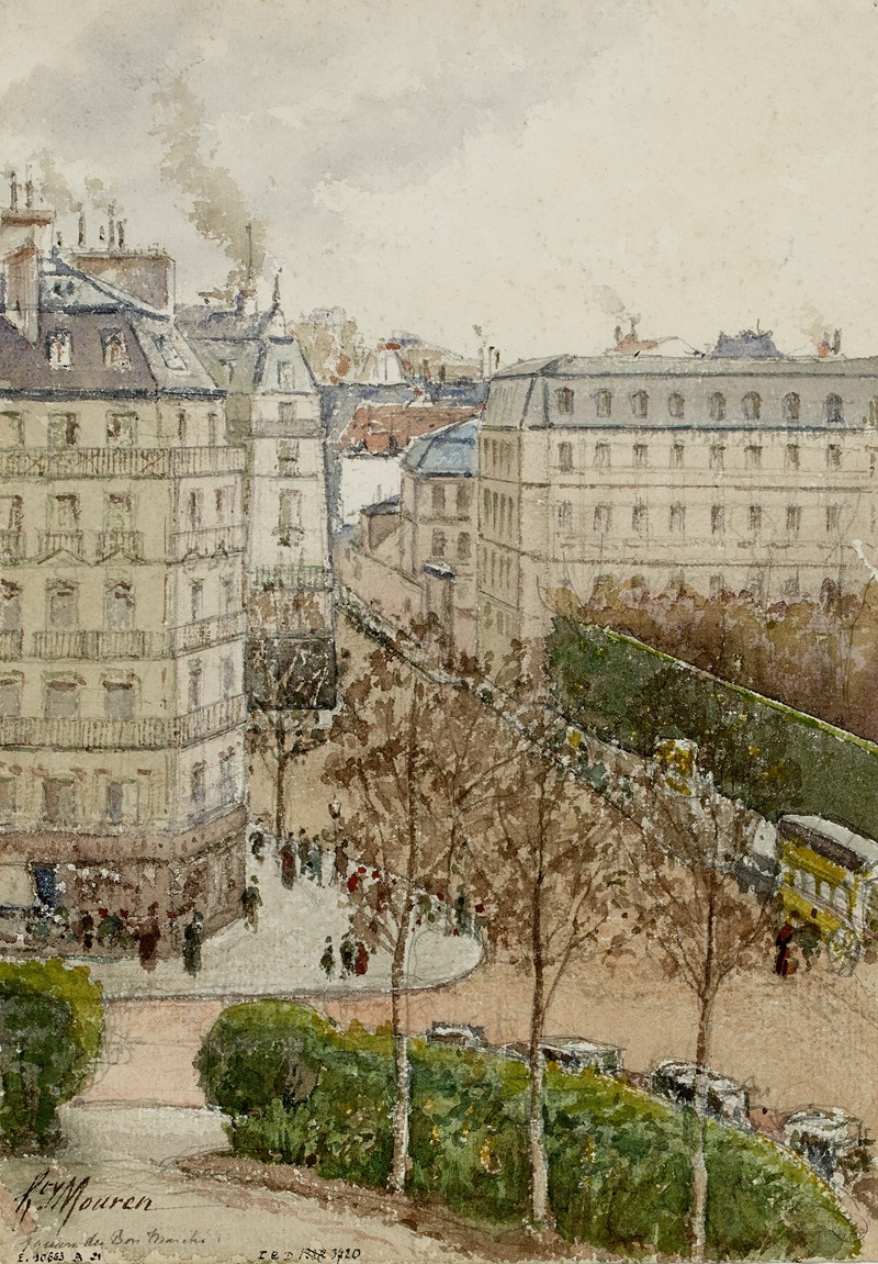 Henri Laurent Mouren - Square du Bon Marché, rue de Sèvres