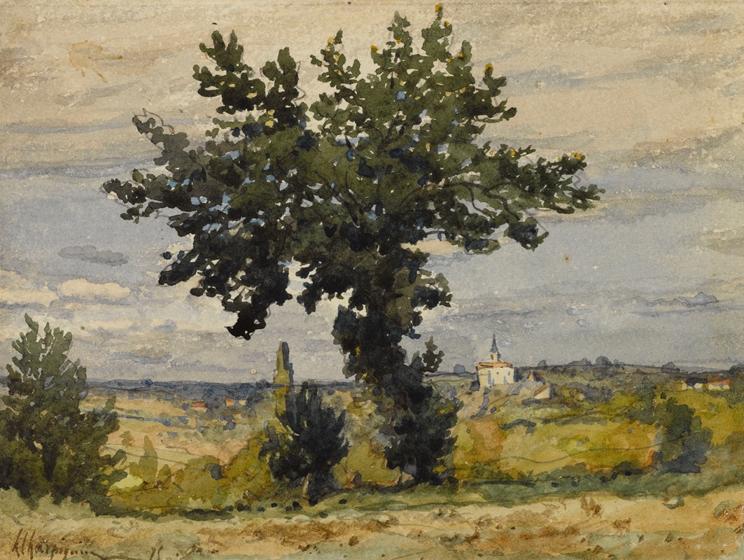 Henri-Joseph Harpignies - L’arbre au bord du chemin