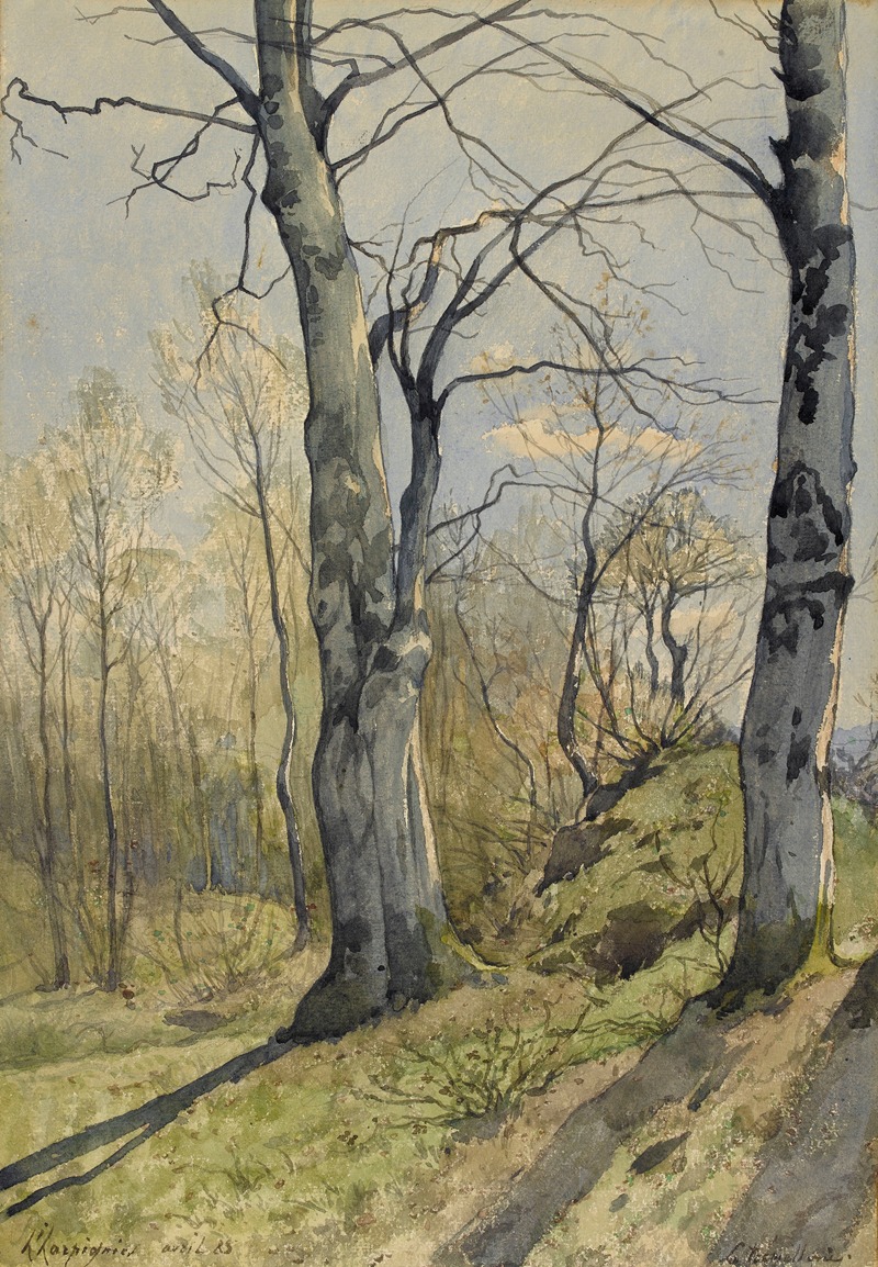 Henri-Joseph Harpignies - Paysage de sous-bois