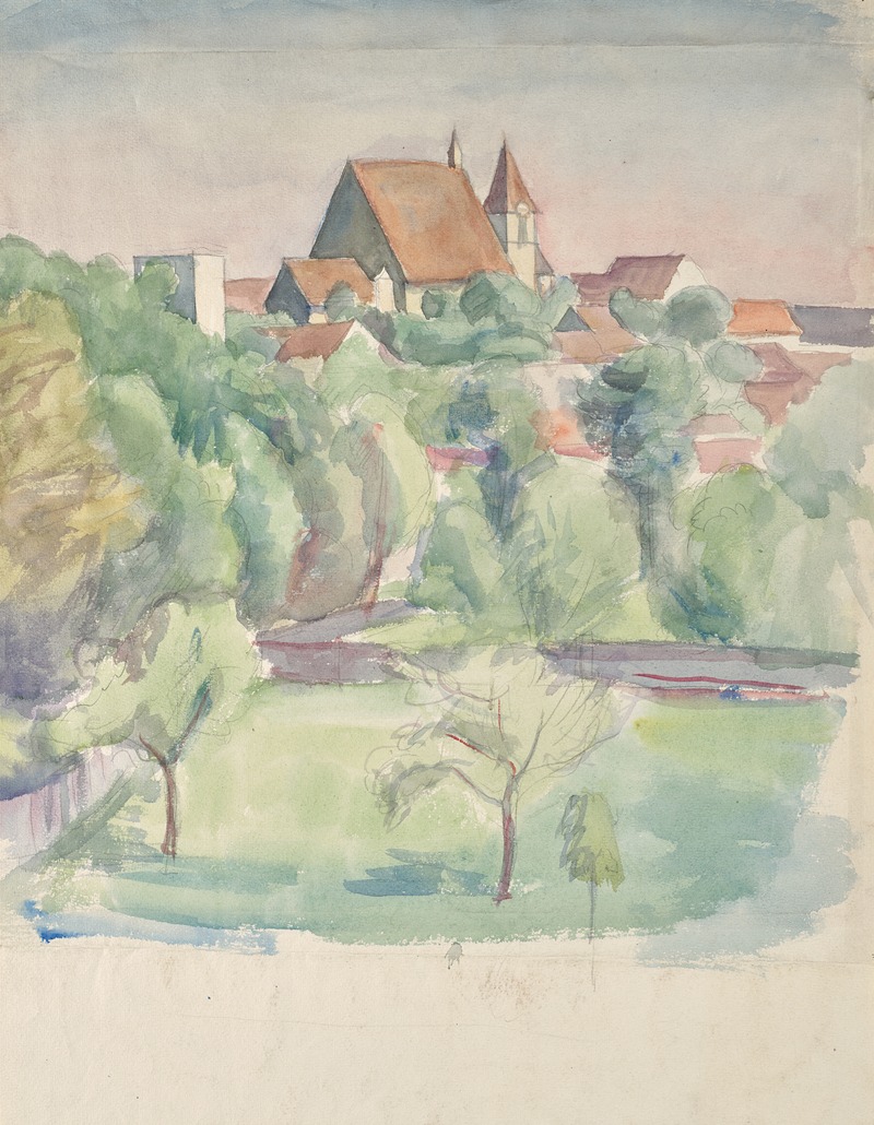 Walther Gamerith - Landschaft mit Kirche