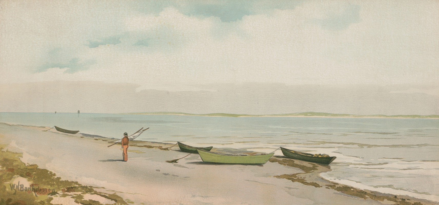 William Newton Bartholomew - Beach at ebb-tide, Chatham, Mass.