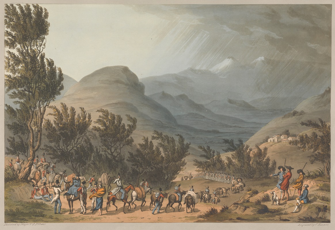 Charles Turner - The March of the 3rd. Division through the Sierra de Estiella or de Neve, May 16, 1811