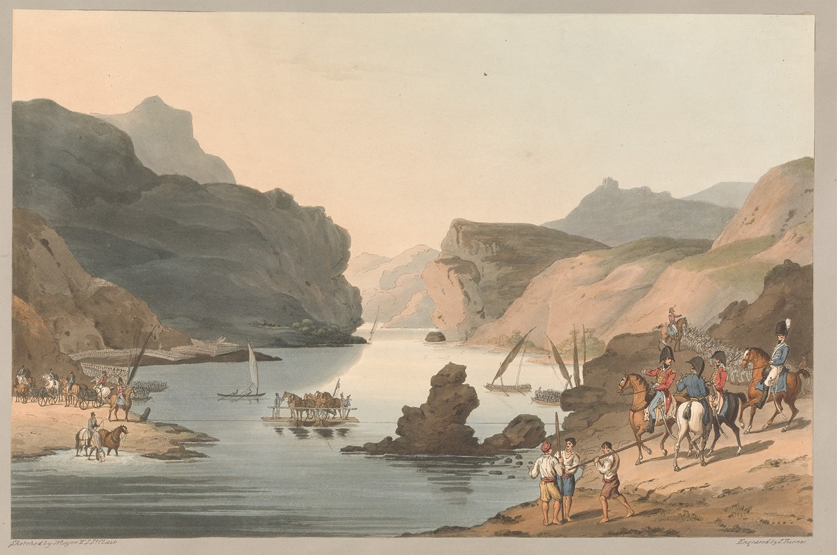 Charles Turner - The Passage of the Tagus by the 3rd Division at Villa Velha, 20 May 1811