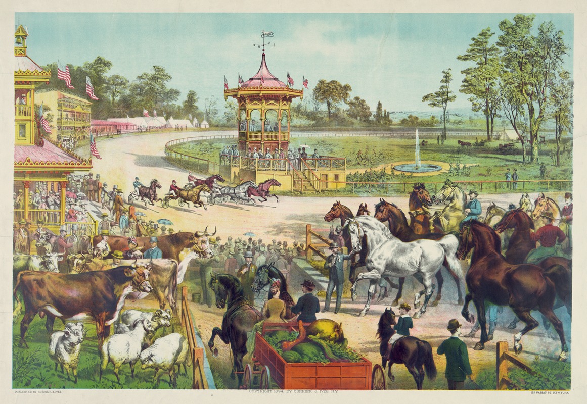 Currier & Ives. - At the fair grounds