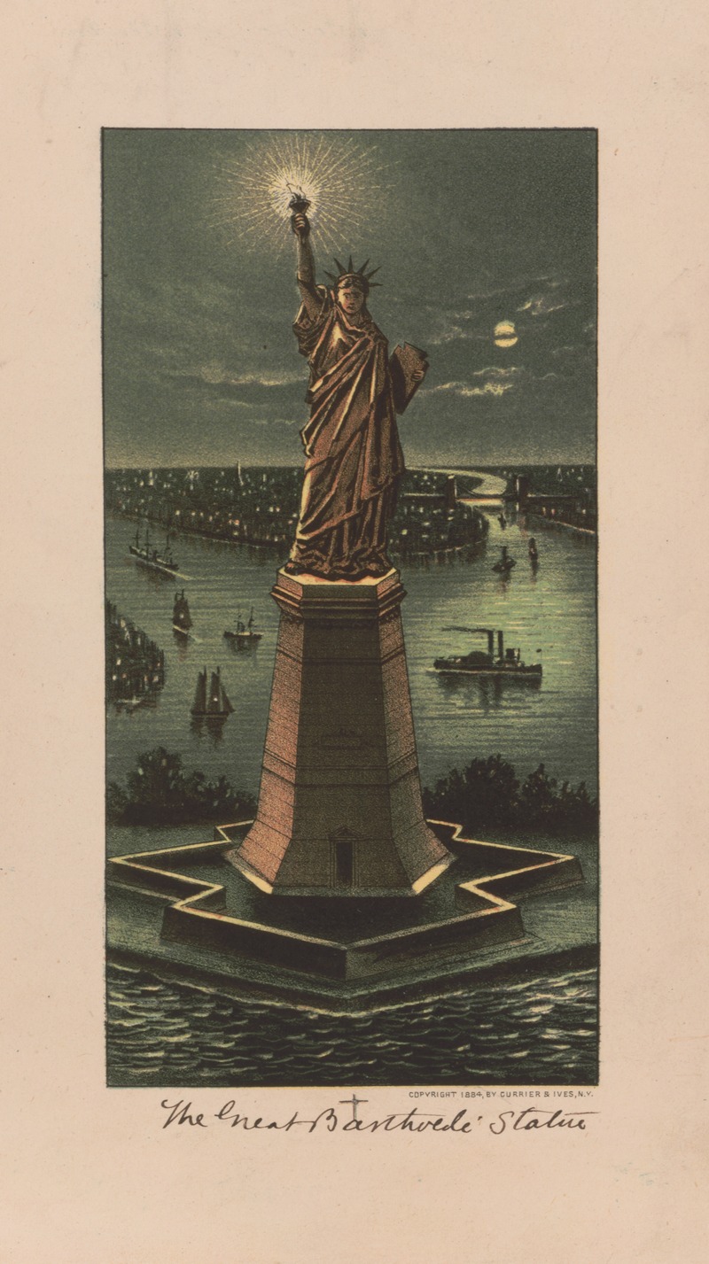 Currier & Ives. - The great Bartholdi statue