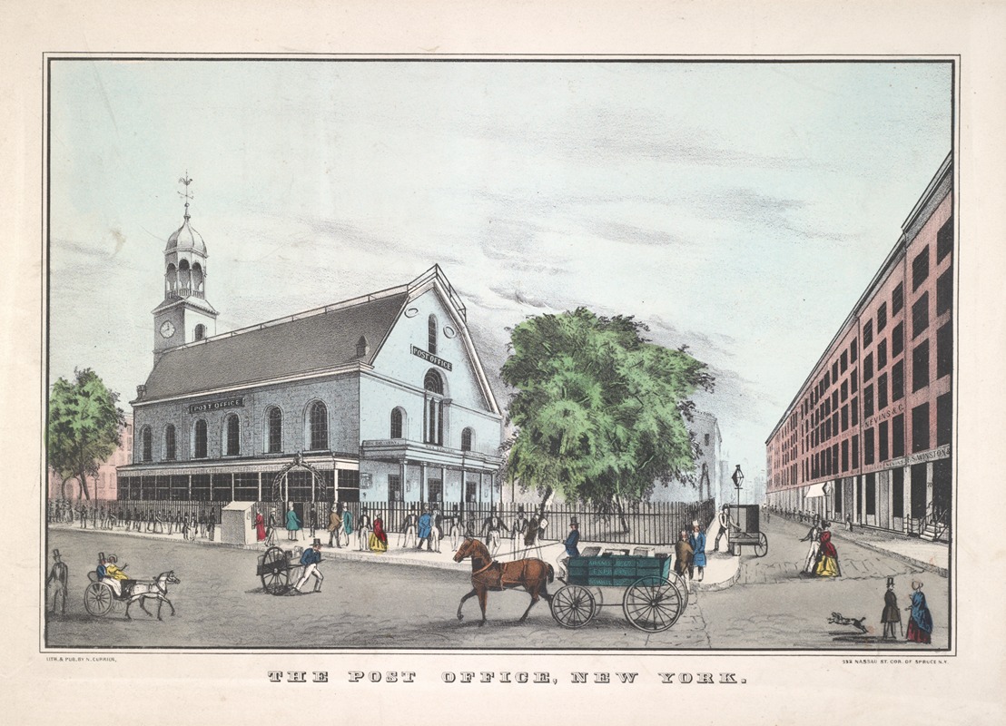 Currier & Ives. - The Post Office, New York