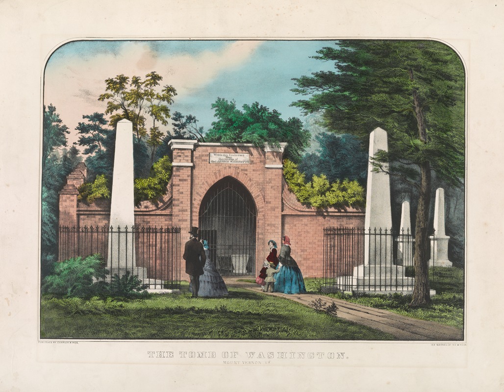 Currier & Ives. - The tomb of Washington; Mount Vernon, Va.