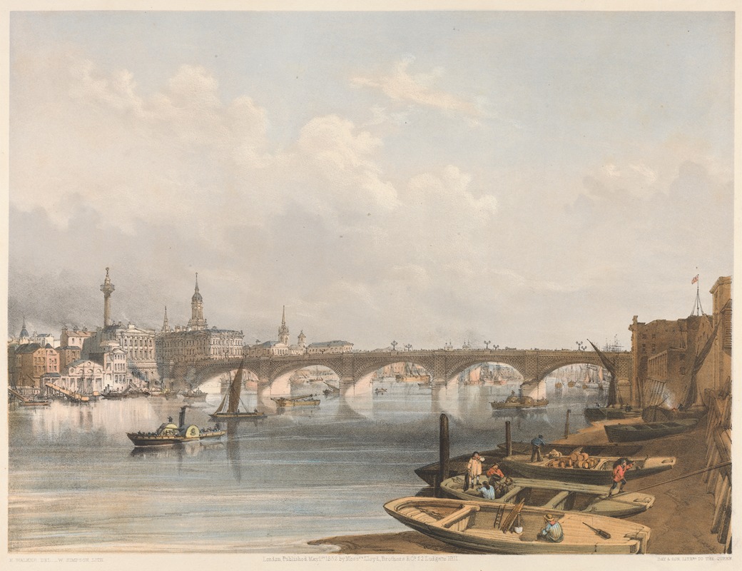 Edmund Walker - London Bridge from above Bridge