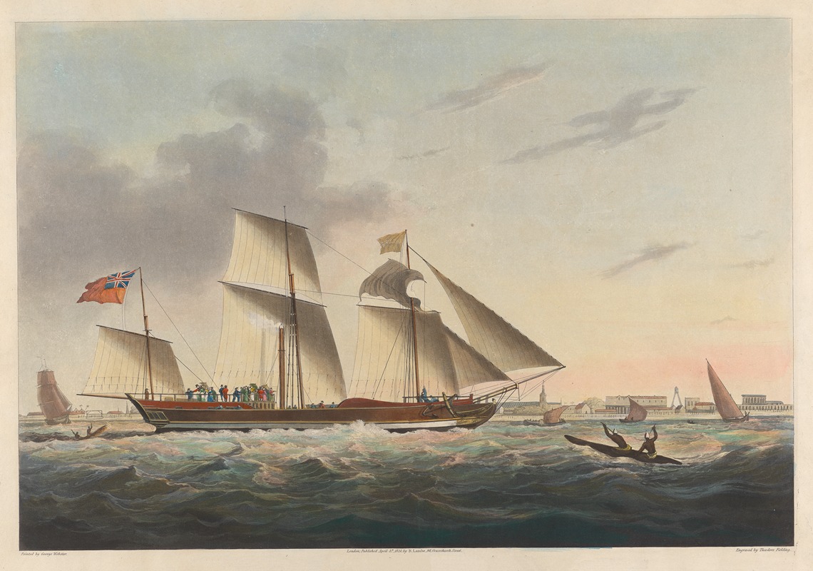 George Webster - The Enterprize Steam Vessel, passing through Madras Roads