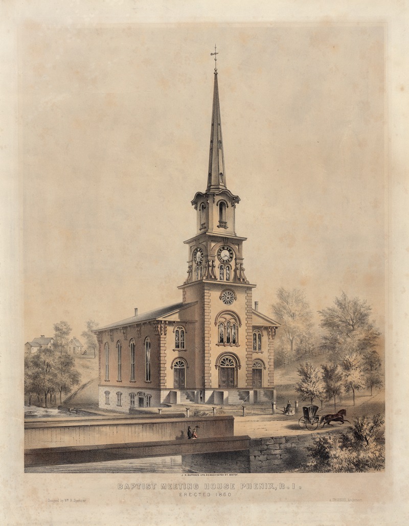 John H. Bufford's & Sons - Baptist meeting house, Phenix, R.I.