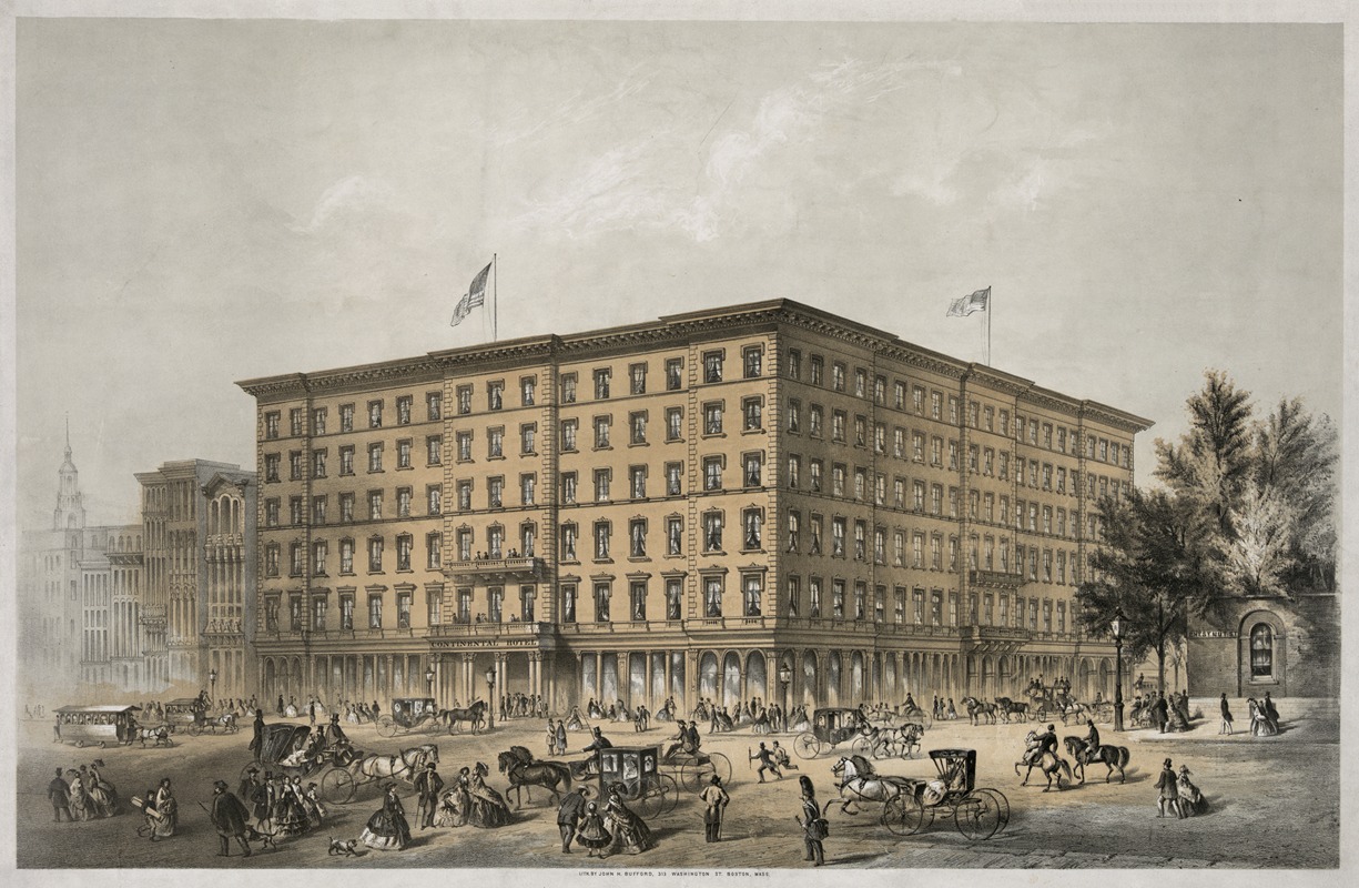 John H. Bufford's & Sons - Continental Hotel, corner of Chestnut & Ninth street Philadelphia