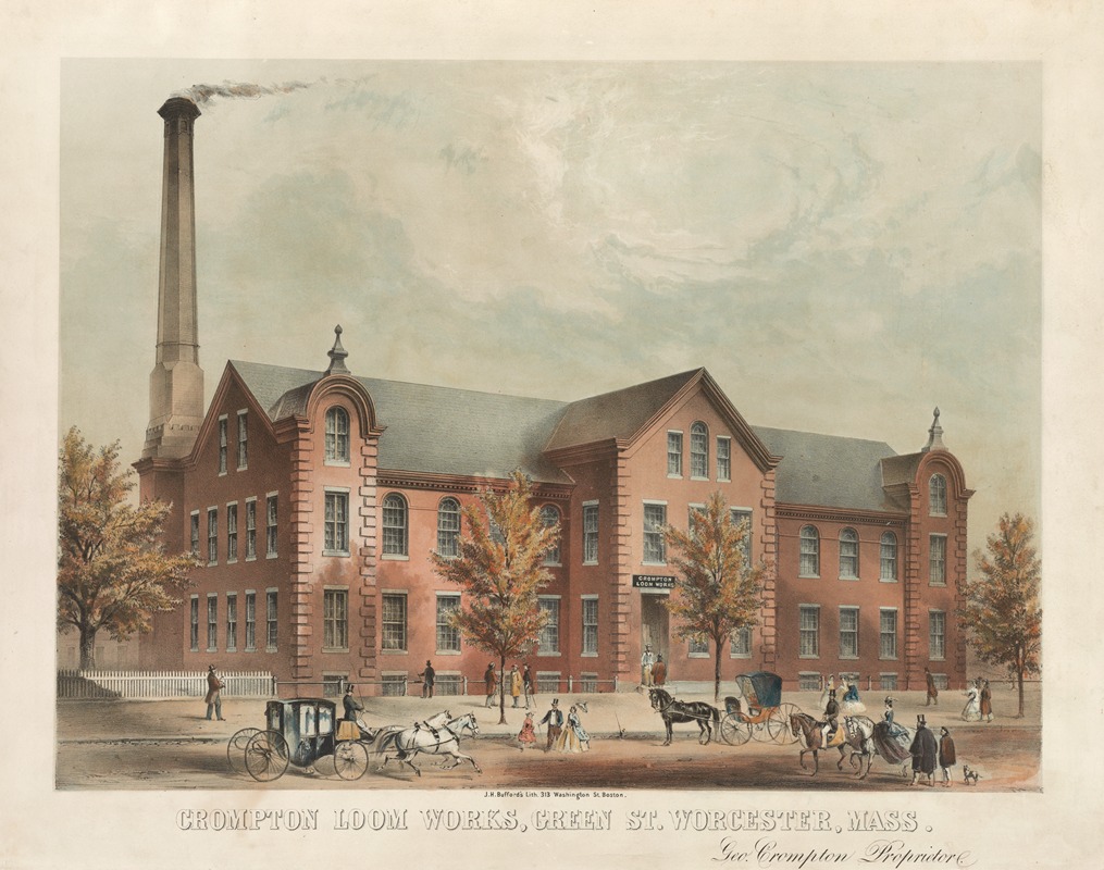 John H. Bufford's & Sons - Crompton Loom Works, Green Street Worcester, Mass. – Geo. Crompton proprietor