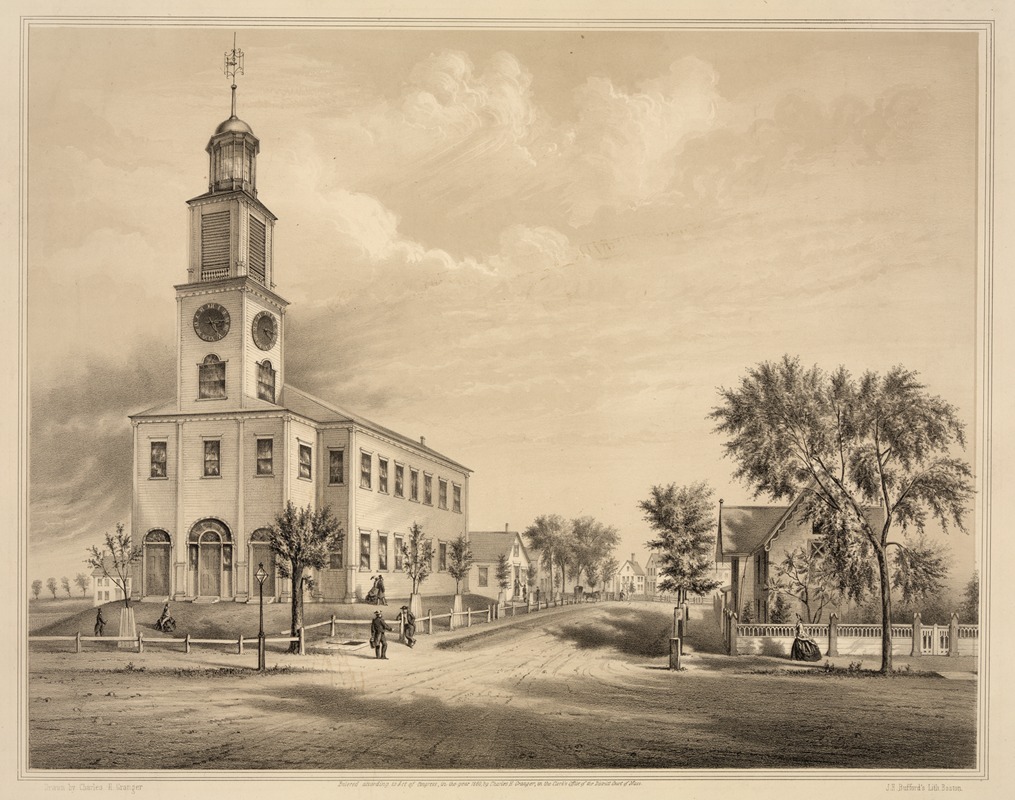 John H. Bufford's & Sons - The old Congregational Church, Saco