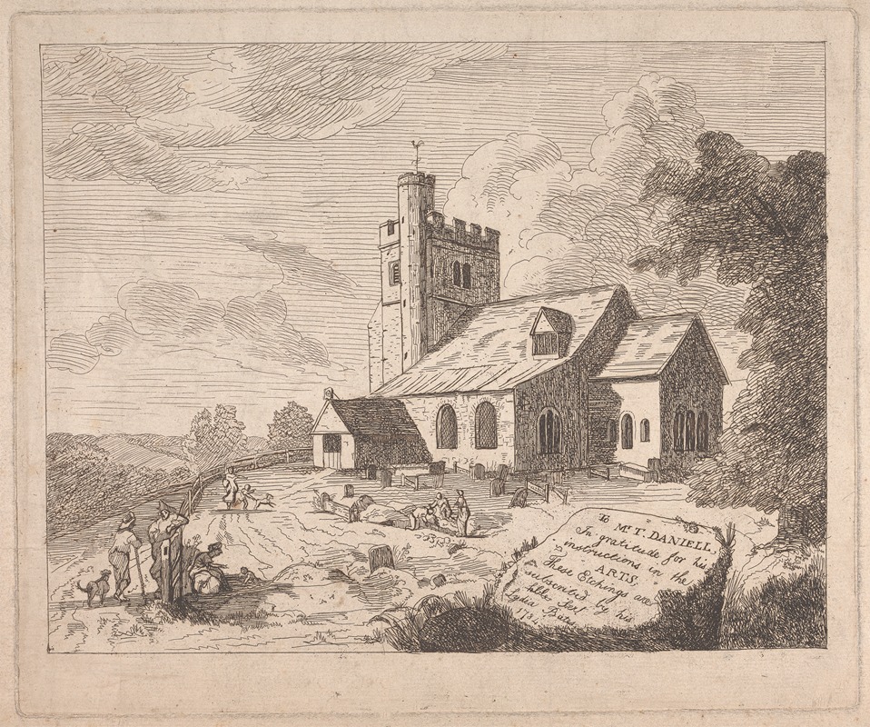 John Hamilton Mortimer - Little Missenden Church from the Southeast