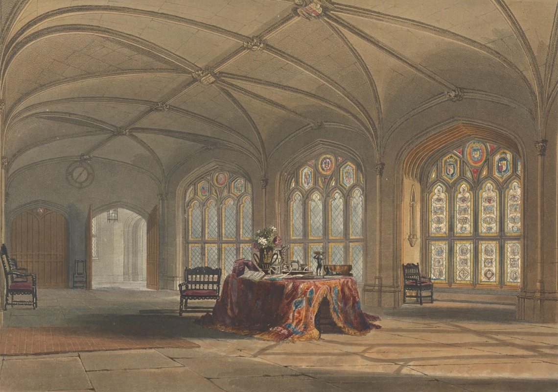 John Hill - The Great Cloister, Cassiobury