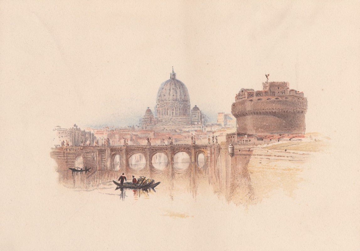 Joseph Mallord William Turner - Rome, Castle of St. Angelo