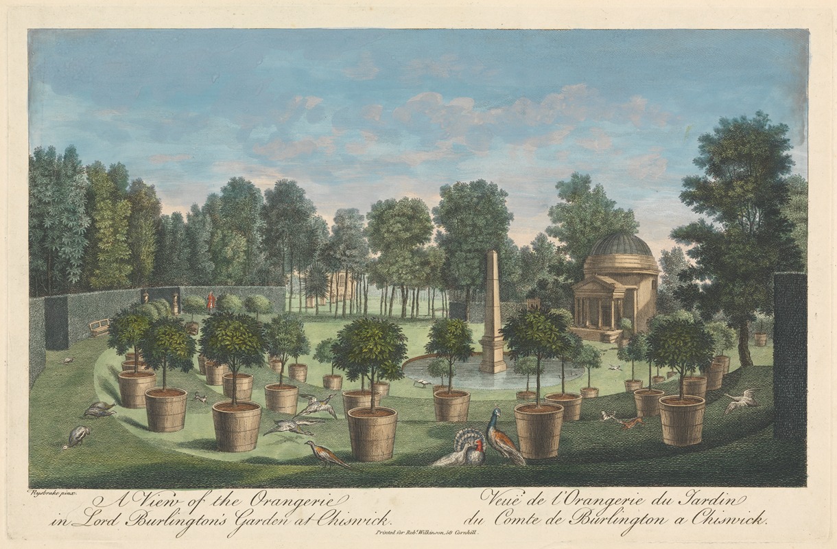 Pieter Andreas Rysbrack - A View of the Orangerie in Lord Burlington’s Garden at Chiswick