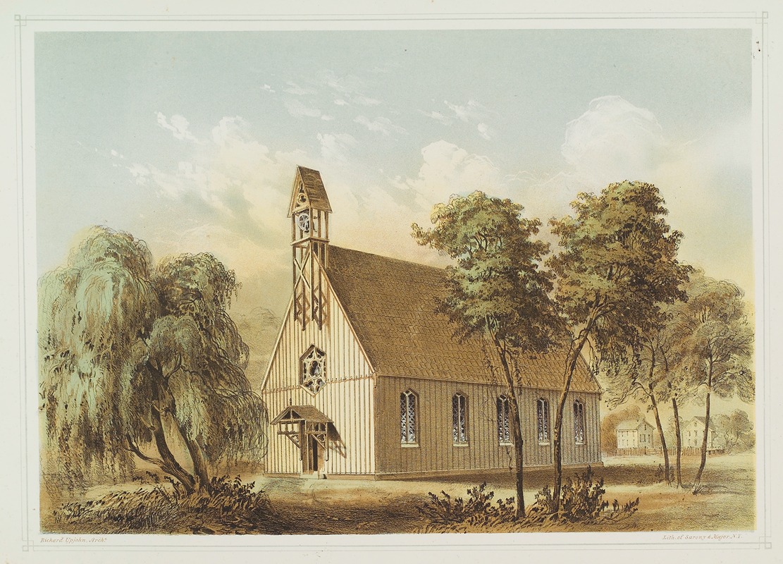 Sarony, Major & Knapp Lith. - Design IX. [Church – side view]