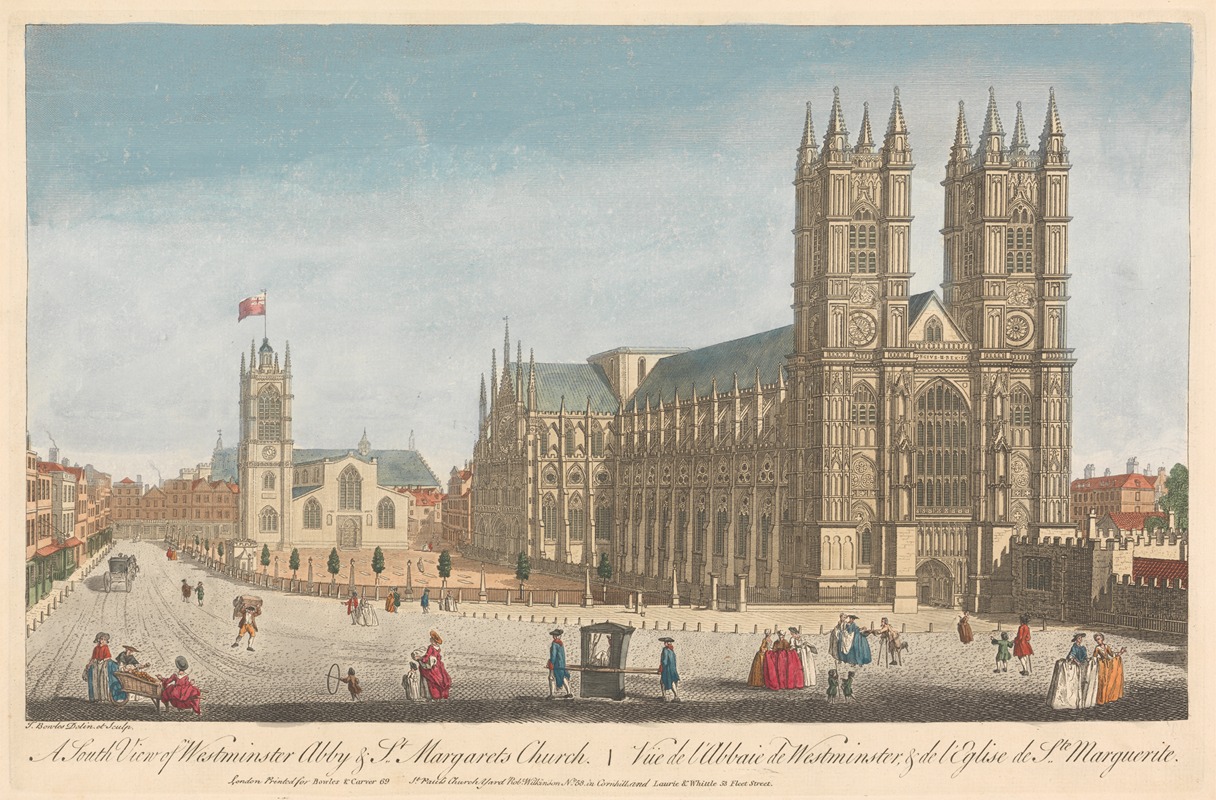 Thomas Bowles III - A South View of Westminster Abby & St. Margarets Church