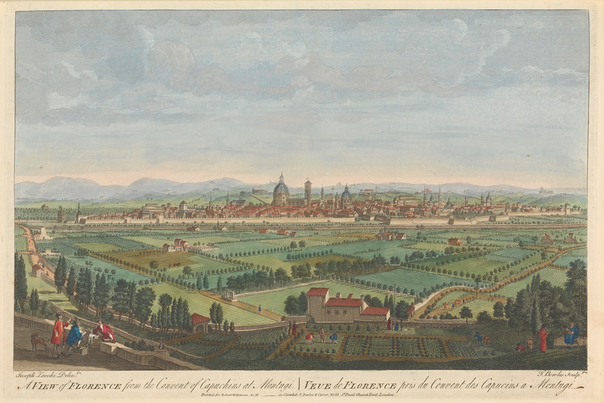 Thomas Bowles III - A View of Florence from the Convent of Capuchins at Montugi