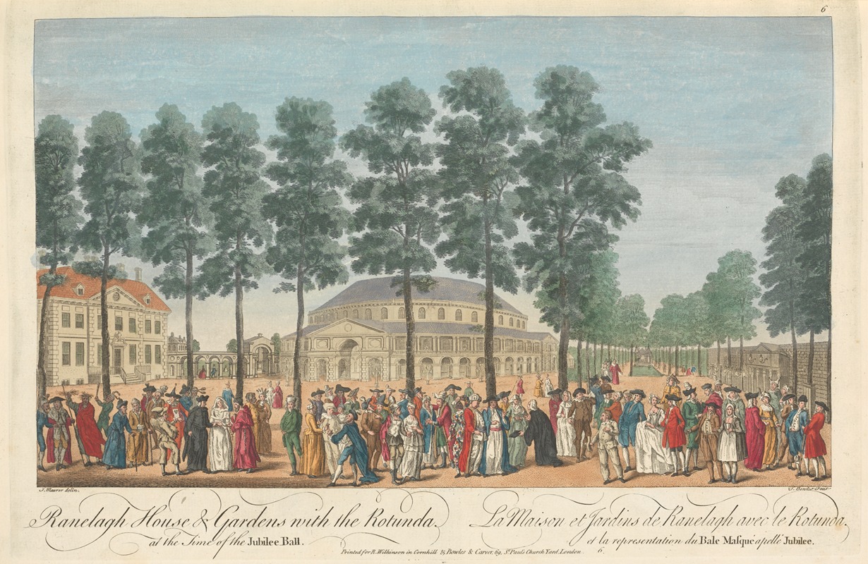 Thomas Bowles III - Ranelagh House & Gardens with the Rotunda at the Time of the Jubilee Ball