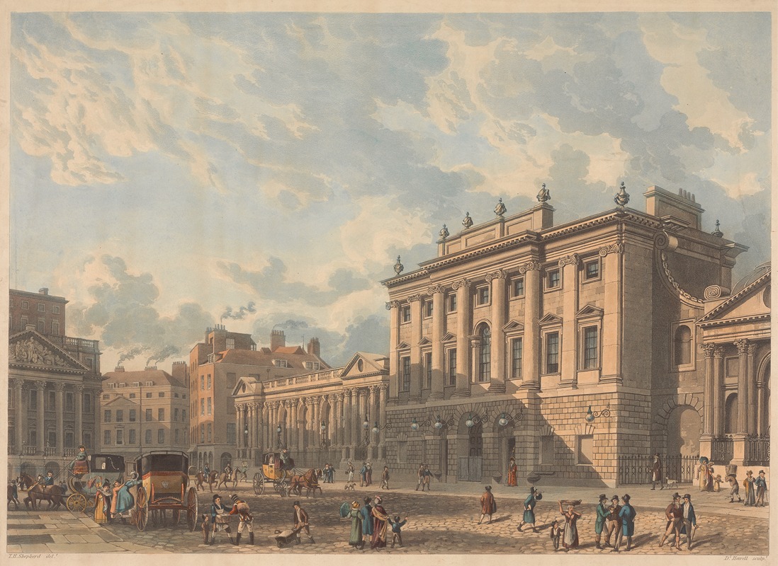 Thomas Hosmer Shepherd - A View of the Bank of England