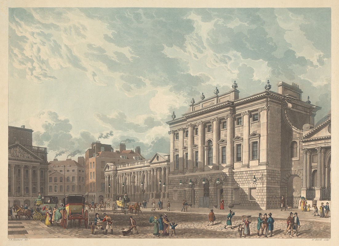 Thomas Hosmer Shepherd - A View of the Bank of England