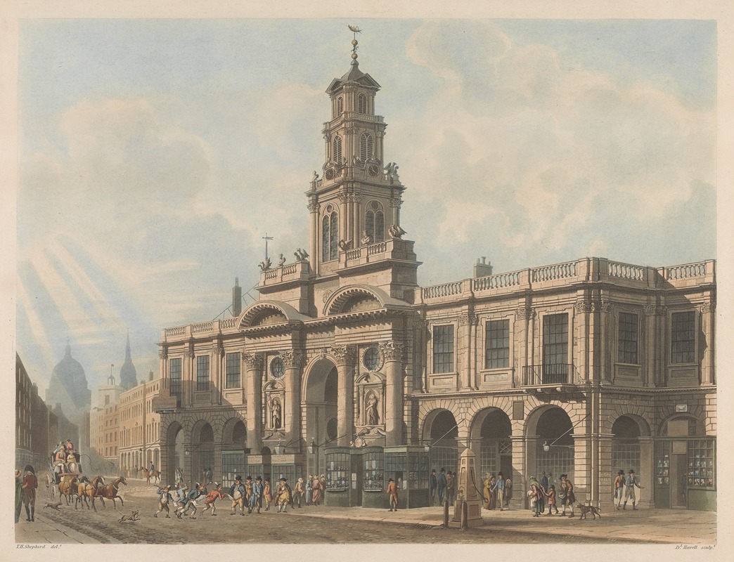 Thomas Hosmer Shepherd - A View of the Royal Exchange