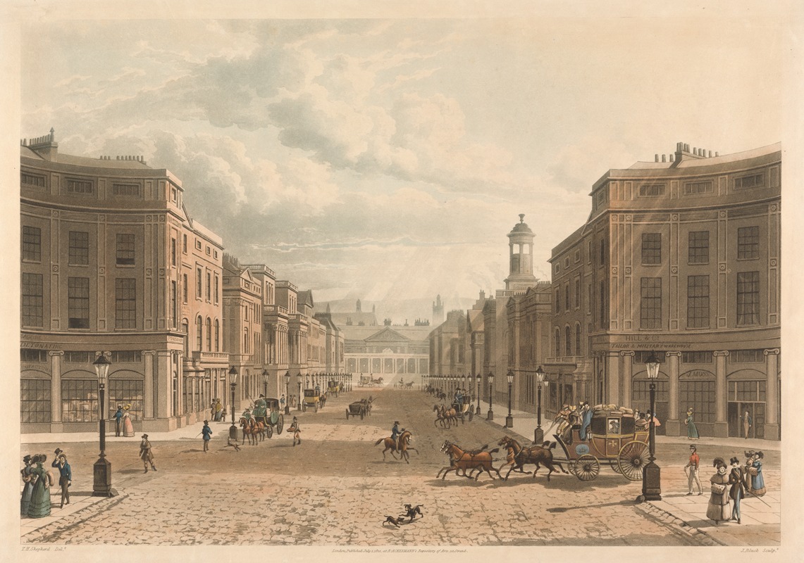 Thomas Hosmer Shepherd - Regent Street, from Piccadilly