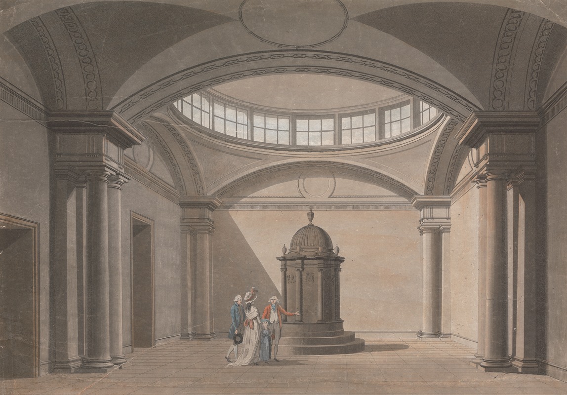 Thomas Malton - Internal View of the Four per cent Reduced Annuity Office, at the Bank of England