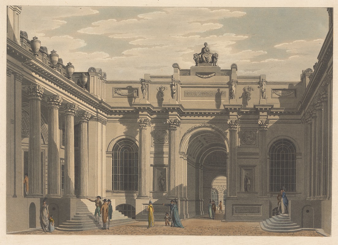 Thomas Malton - Lothbury Court, Bank