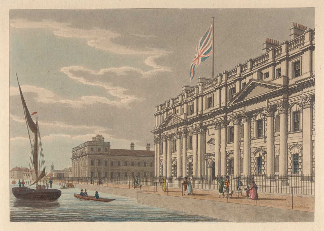 Thomas Malton - North Front of Greenwich Hospital