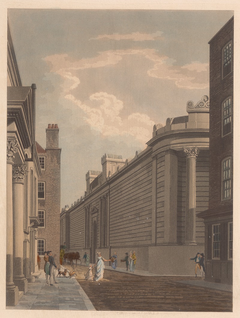 Thomas Malton - North Front of the Bank