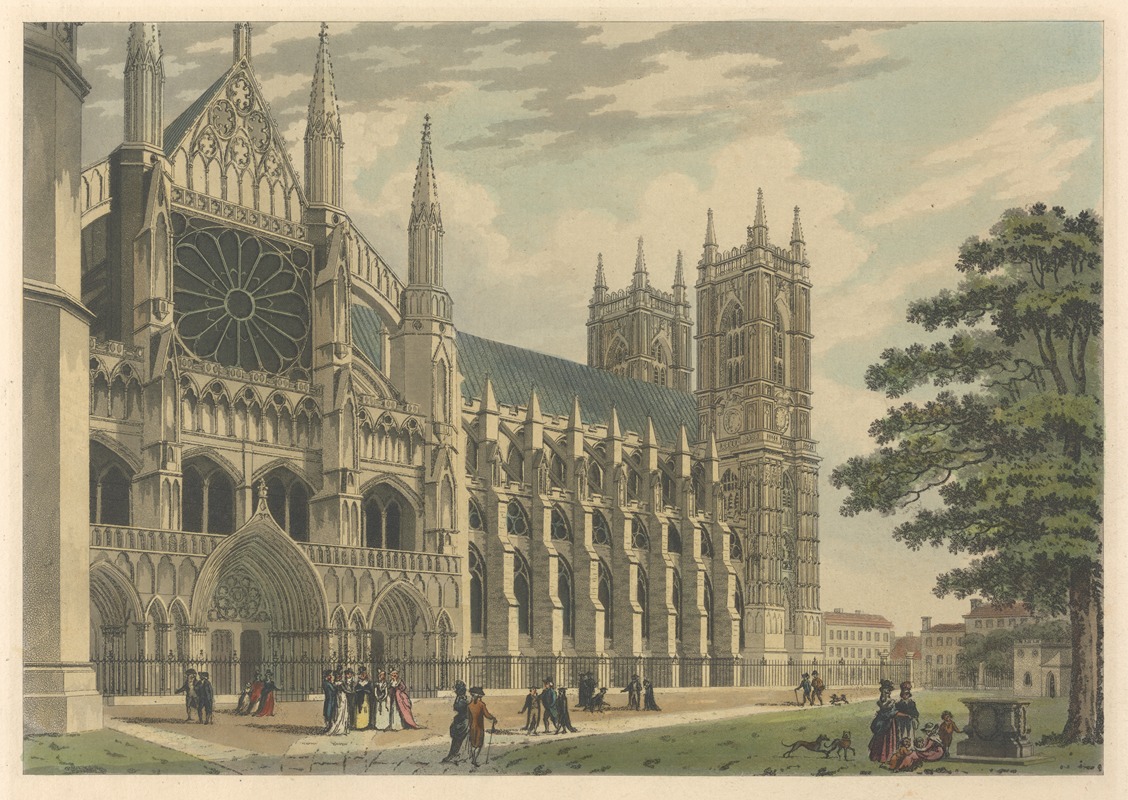 Thomas Malton - North Front of Westminster Abbey