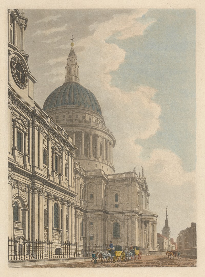 Thomas Malton - South Front of St. Pauls