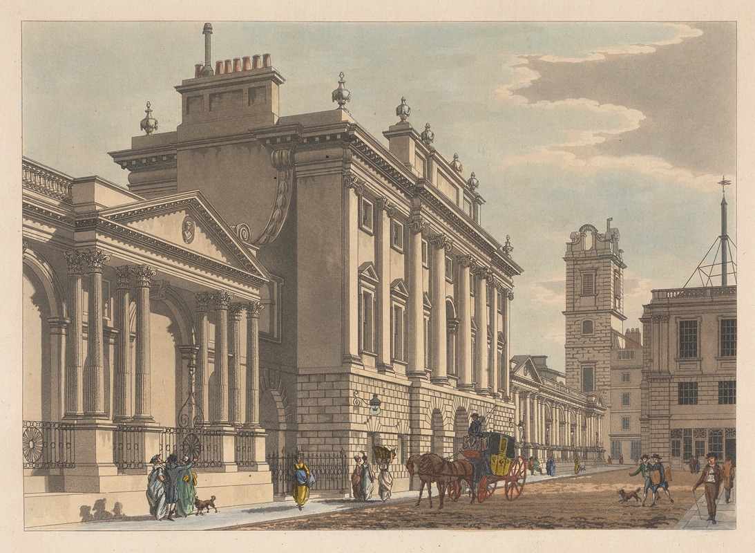 Thomas Malton - South Front of the Bank