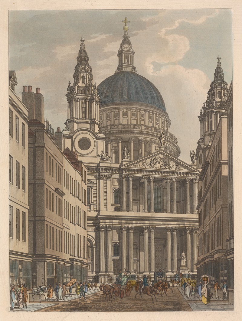 Thomas Malton - St. Paul’s from Ludgate Hill