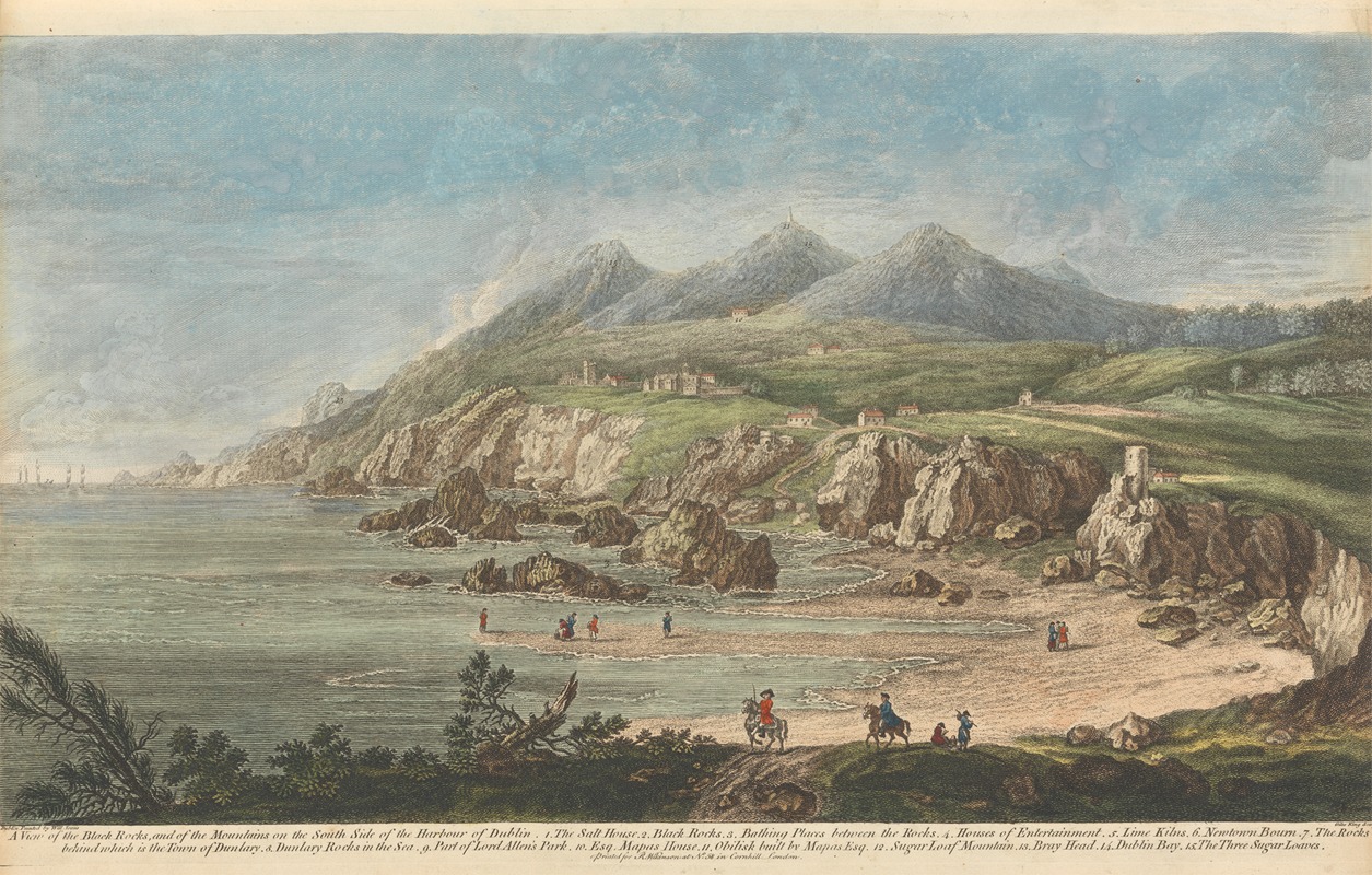 William Jones - A View of the Black Rocks, and of the Mountains on the South Side of the Harbour of Dublin