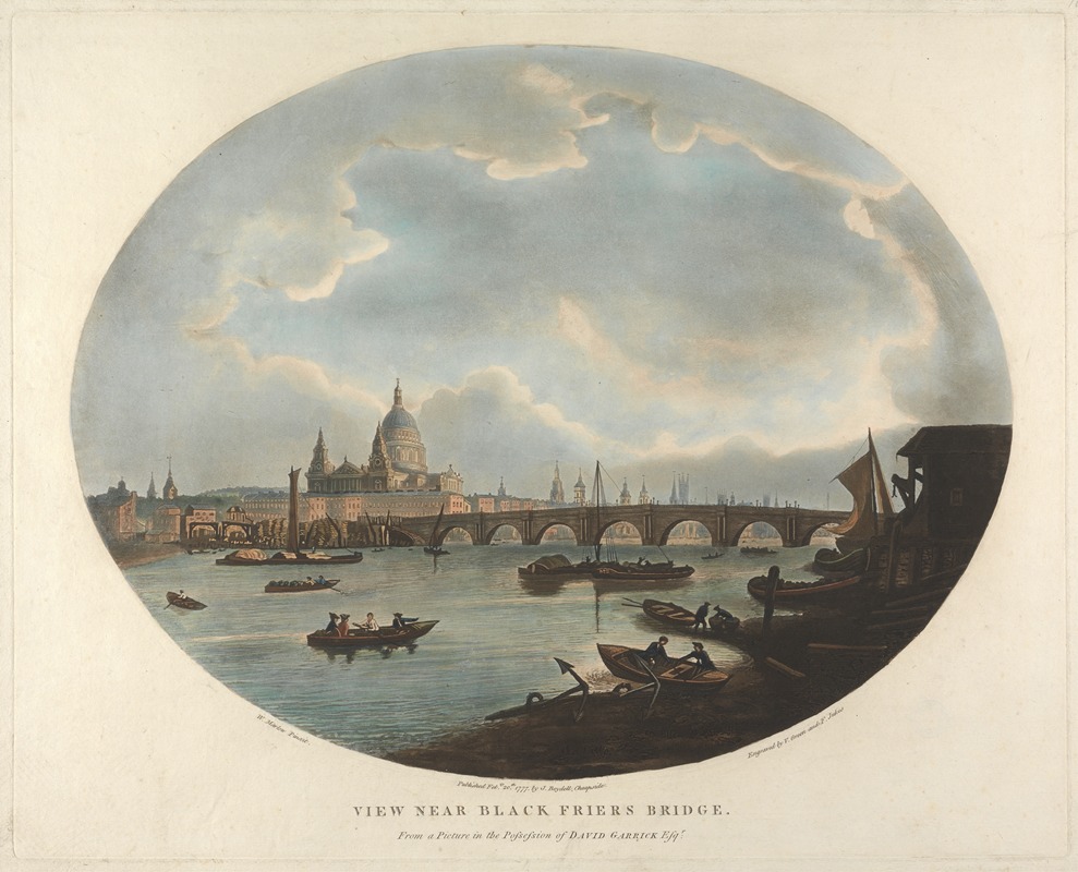 William Marlow - View near Black Friars Bridge