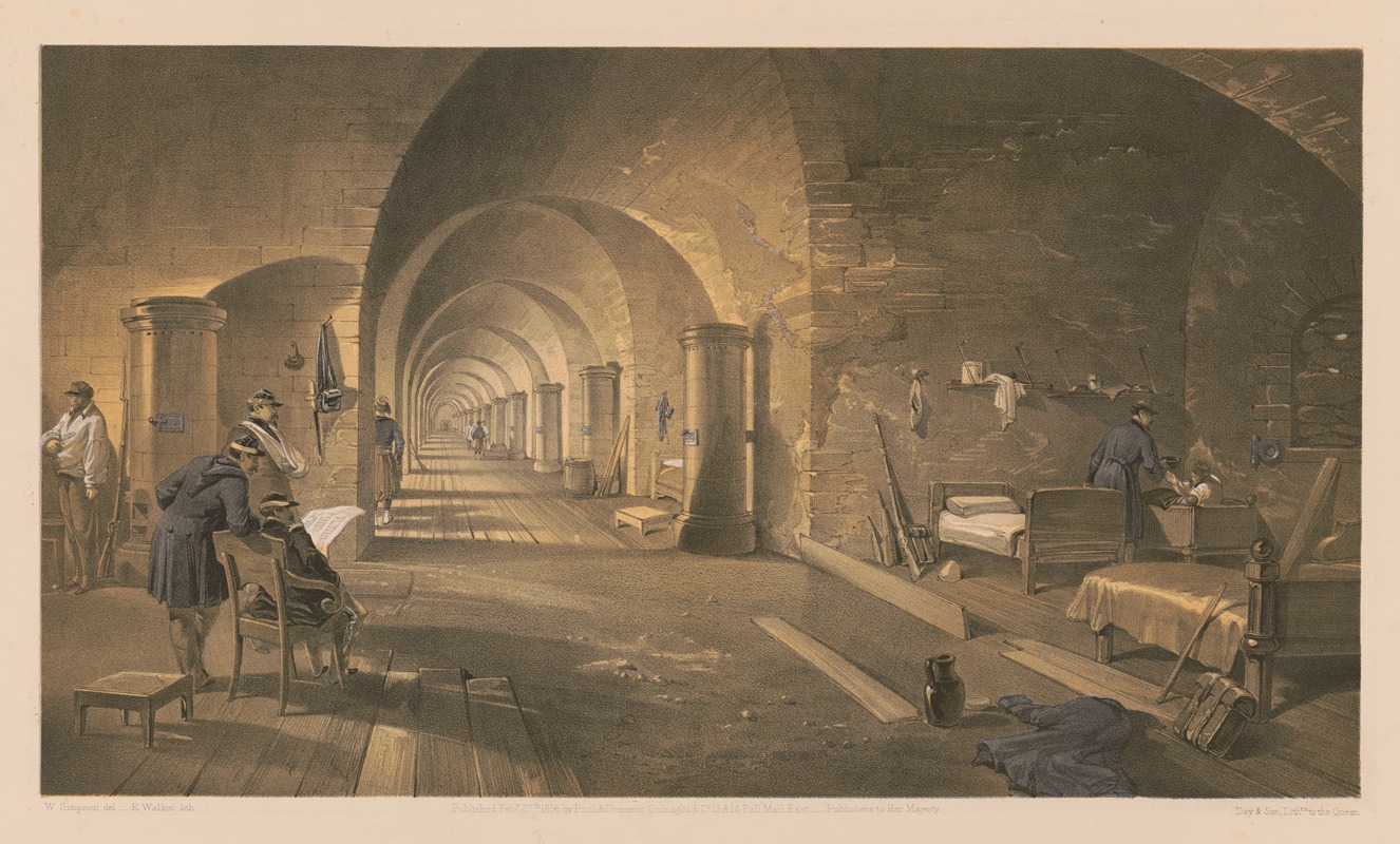 William Simpson - Interior of Fort Nicholas