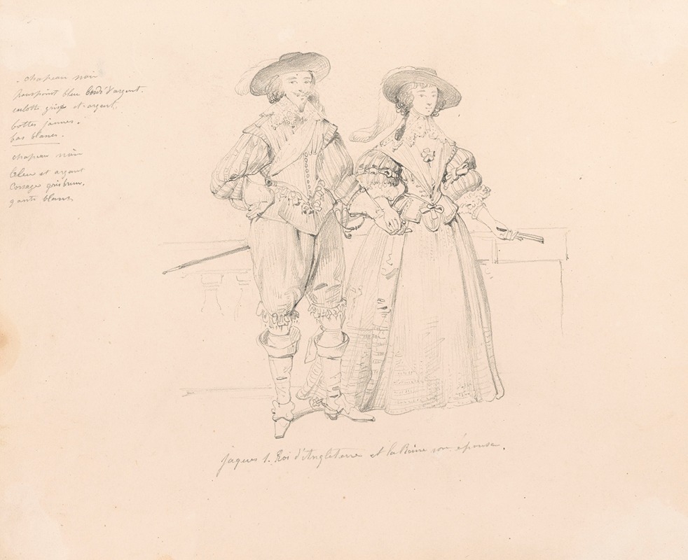 Nicaise De Keyser - Charles I England, and His Wife Henrietta Maria