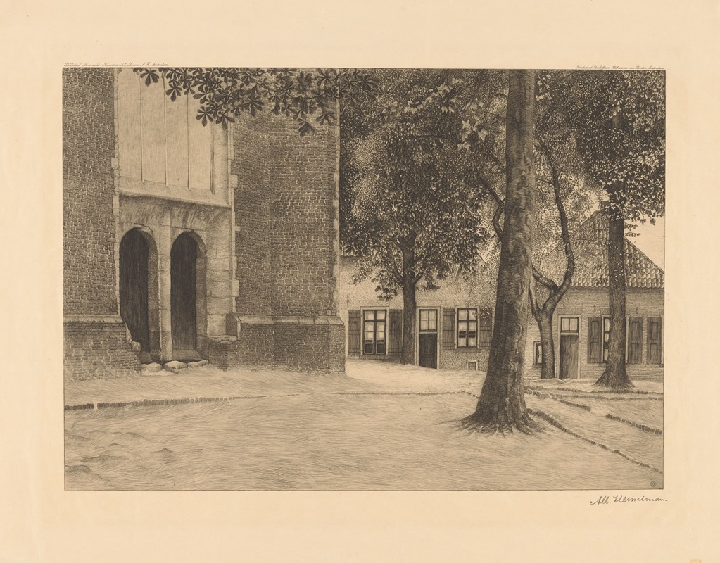 Albert Hemelman - Kerkplein in Neede